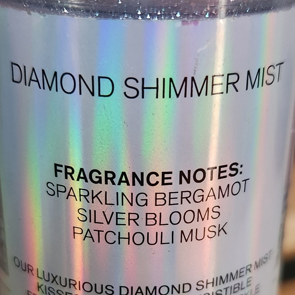 NWT Bath and Body Works "Platinum" Diamond Shimmer Mist 4.9oz - Picture 3 of 3